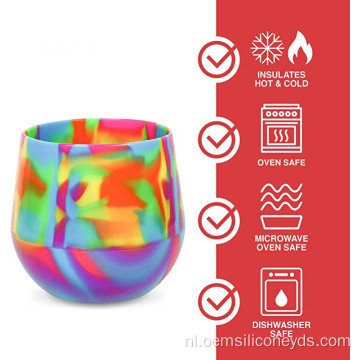 Custom Silicone Shatter Proof Herbruikbare Cups